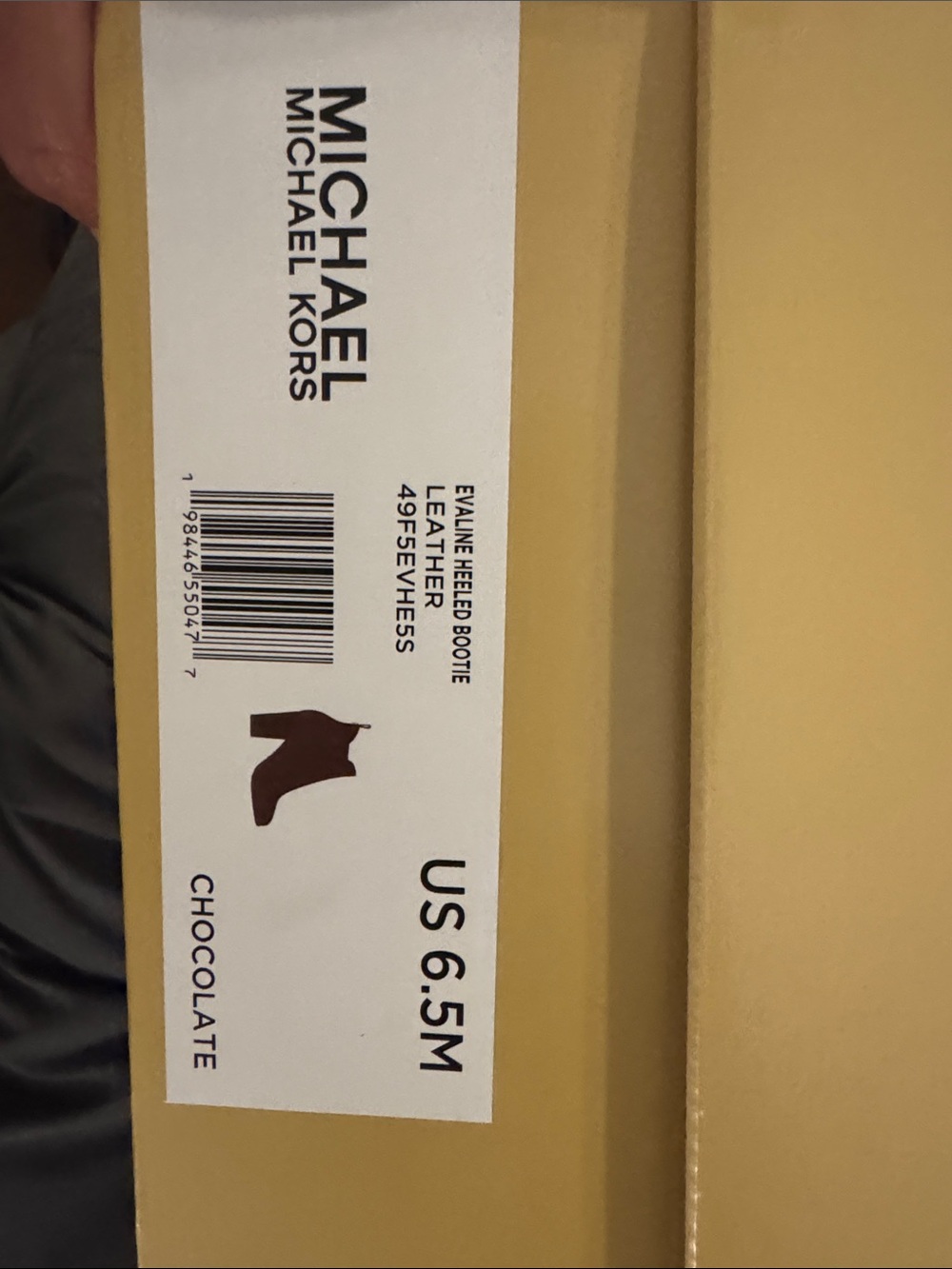 MICHAEL KORS Chocolate Box Label - Brown and Gold